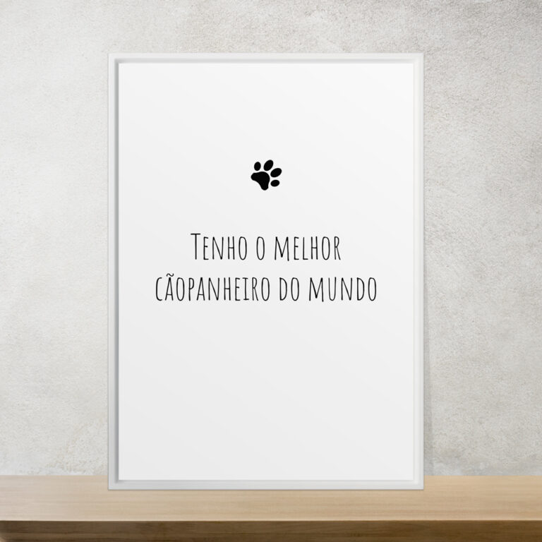 Tenho o melhor cãopanheiro do mundo