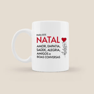 Para este Natal. Amor, empatia, saúde, alegria, amigos e boas conversas