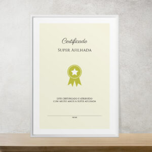 Certificado Super Afilhada