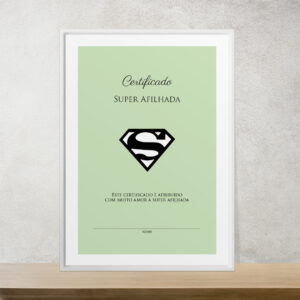 Certificado Super Afilhada