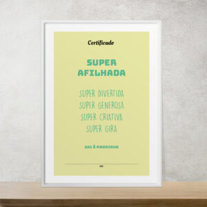 Certificado Super Afilhada