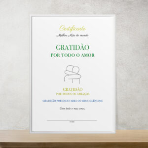 Certificado Melhor Mãe