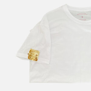 T-shirt Gliter Gold - Detalhe