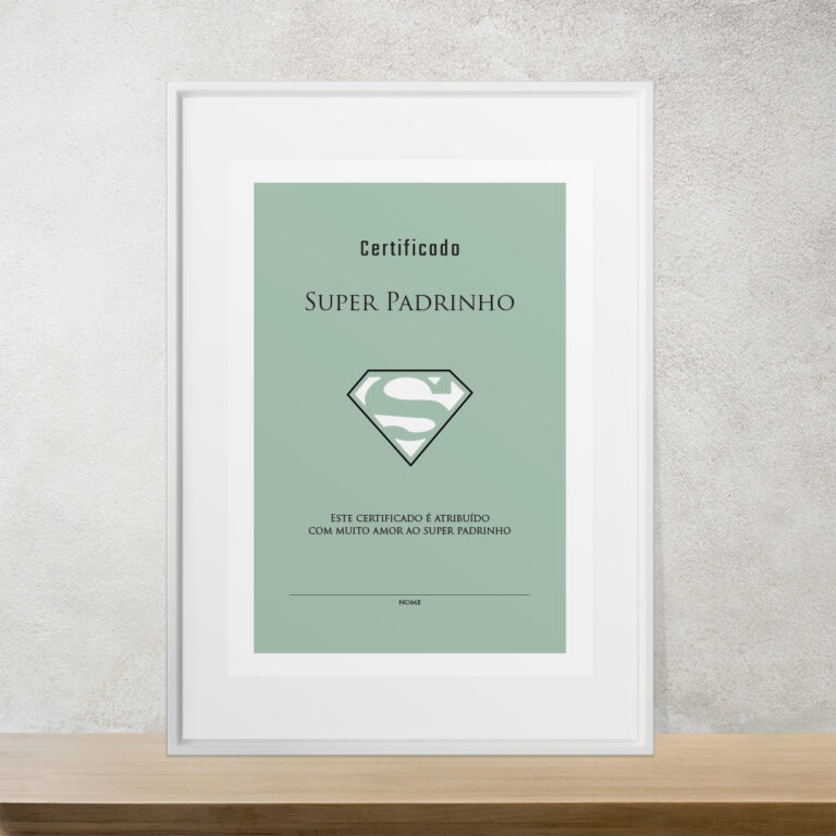 Certificado Super Padrinho