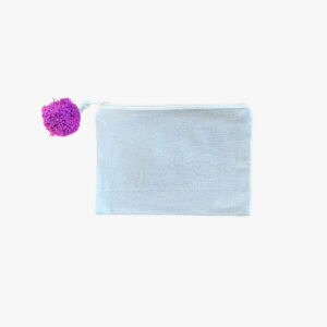 Bolsa com pompom - Violeta